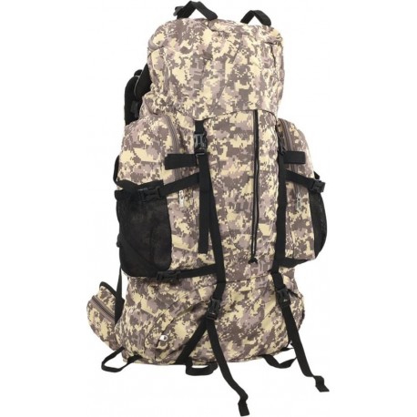 NC Sac À Dos De Randonnée Marron Camouflage 80L Tissu Oxford Vidaxl