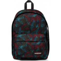 NC Sac À Dos Eastpak Synthétique Imprimé Feuille Rouge Bleu Ek767