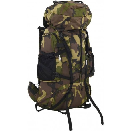 NC Sac À Dos De Randonnée Vert Camouflage 60L Tissu Oxford Vidaxl