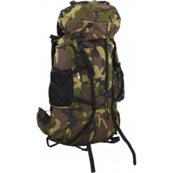 NC Sac À Dos De Randonnée Vert Camouflage 80L Tissu Oxford Vidaxl