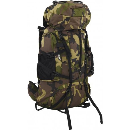 NC Sac À Dos De Randonnée Vert Camouflage 80L Tissu Oxford Vidaxl