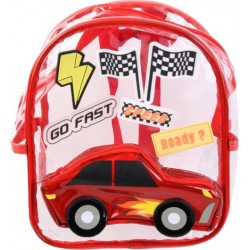 NC Sac À Dos Enfant Patch voiture 25cm Rouge