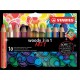 ARTY STABILO Crayon de couleur Woody 3 en 1 ARTY avec un taille crayon STABILO