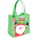 NC Sac Cadeau Feutrine père Noël 20cm Vert