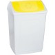 Corbeille À Papier Denox Blanc Jaune 55L