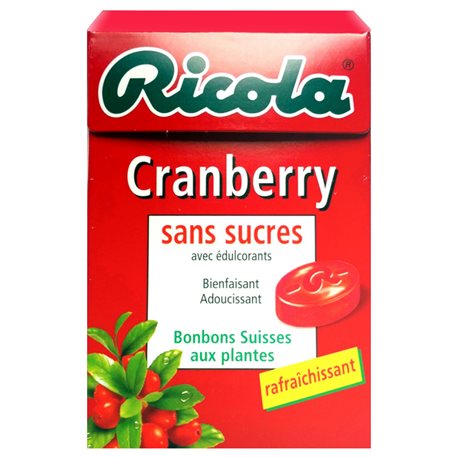Ricola Cranberry (lot de 10 x 6 boîtes)