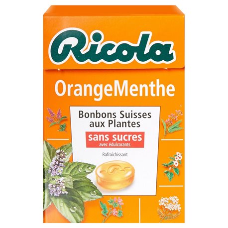 Ricola Orange Menthe (lot de 10 x 6 boîtes)