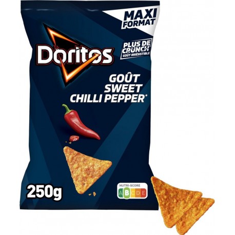 DORITOS Chips tortilla goût Sweet Chilli épicé Maxi format 250g