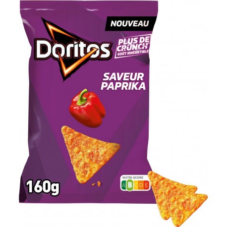 DORITOS Chips tortilla goût Paprika 160g