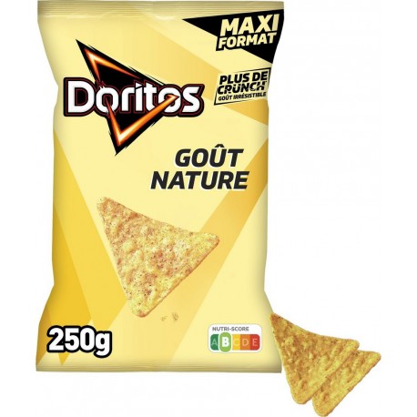 DORITOS Chips tortilla goût Nature Maxi format 250g