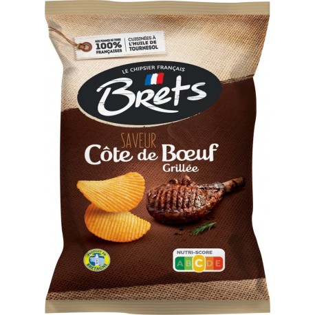 BRETS Chips Saveur Côte De Bœuf Grillée 125g