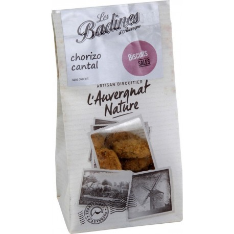 AUVERGNAT NATURE Biscuits chorizo cantal L' 120g