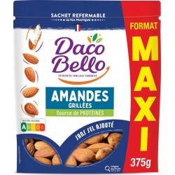 DACO BELLO Amandes grillées sans sel ajouté maxi format 375g