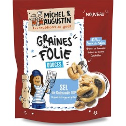 MICHEL ET AUGUSTIN Biscuit salé graines de folie sel de Guérande 95g