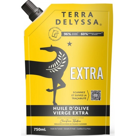 TERRA Huile d'olive recharge DELYSSA la recharge de 75cl