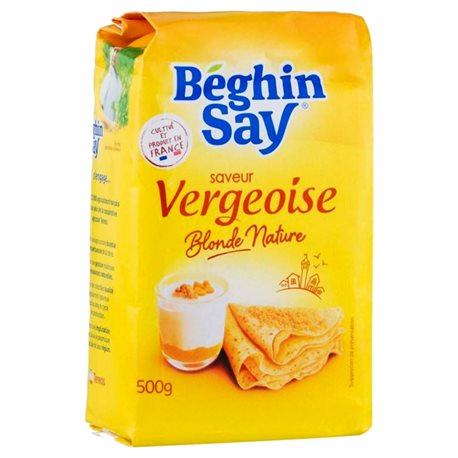 Béghin-Say Saveur Vergeoise Blonde Nature 500g (lot de 10 x 3 paquets)