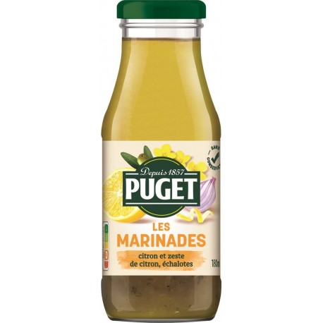 PUGET Marinade Citron, Échalotes Et Thym 180ml