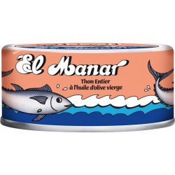 EL MANAR Thon entier à l'huile d'olive 160g