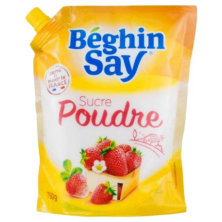 Béghin-Say Blonvilliers Sucre Poudre 750g (lot de 10 x 3 doypack)