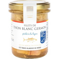 TOQUE BLANCHE Thon blanc germon huile d'olive 190g