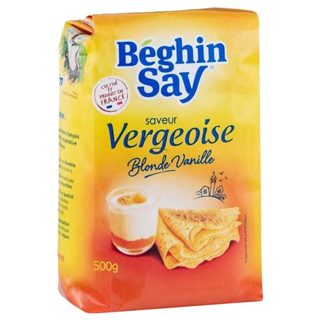 Béghin-Say Saveur Vergeoise Blonde Vanille 500g (lot de 10 x 3 paquets)