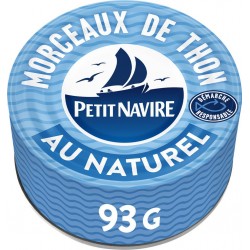 PETIT NAVIRE Morceaux de Thon au Naturel 93g