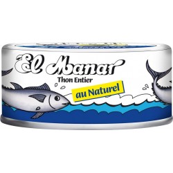 EL MANAR Thon entier au naturel 160g