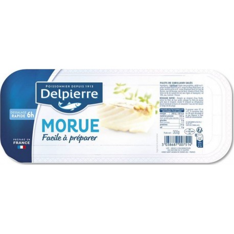 DELPIERRE Filet de Morue Salé 300g