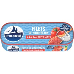 PETIT NAVIRE Filets de Maquereaux à la sauce Tomate 169g