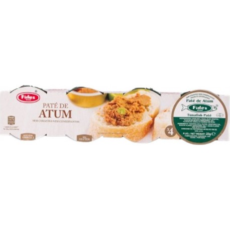 FIDES Paté de Thon Paté de Atum les 4 boîtes de 22g