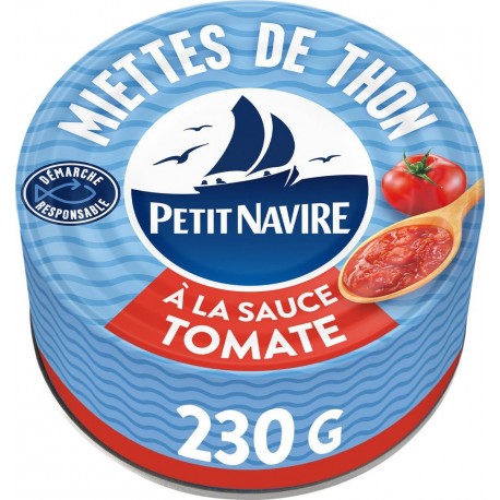 PETIT NAVIRE Miettes de Thon à la Sauce Tomate 230g