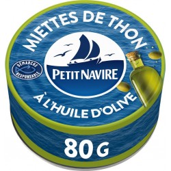 PETIT NAVIRE Miettes de Thon Huile d'Olive Vierge Extra 80g