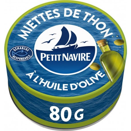 PETIT NAVIRE Miettes de Thon Huile d'Olive Vierge Extra 80g