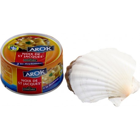 AROK Noix de St Jacques à la bretonne 205g + 3 coquilles