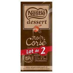 Nestlé Dessert Tablette Noir Corsé (lot de 10 x 2 tablettess)