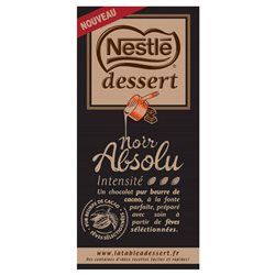 Nestlé Dessert Tablette Noir Absolu 170g (lot de 10 x 3 tablettess)