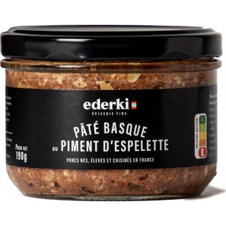 EDERKI Pâté basque au piment d'espelette 190g