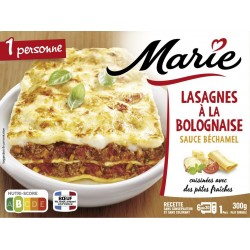 MARIE Plat cuisiné lasagnes à la bolognaise 300g