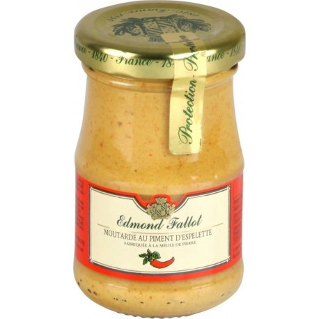 EDMOND FALLOT Moutarde au piment d'Espelette 105g