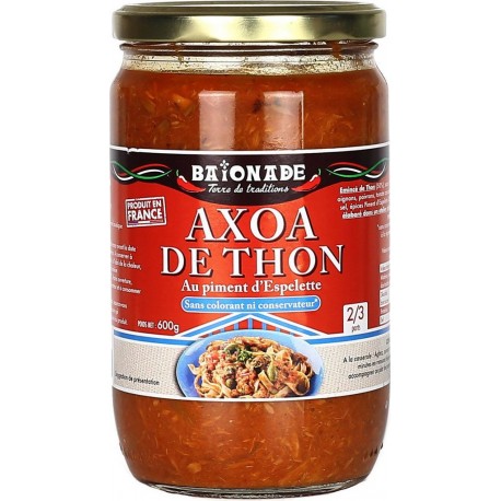 BAIONADE Plat cuisiné Axoa de thon blanc 600g