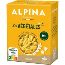 ALPINA SAVOIE Pâtes penne les végétales 400g