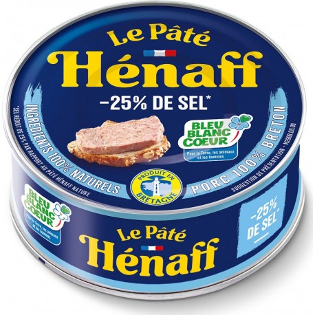 HENAFF Pâté réduit en sel 154g