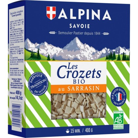 ALPINA SAVOIE Pâtes au sarrasin crozets Bio 400g