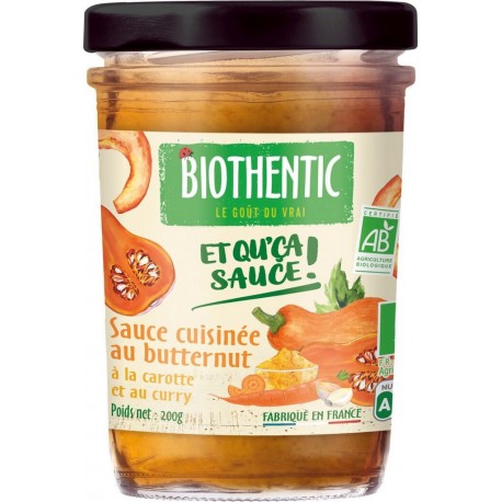 BIOTHENTIC Sauce butternut curry Bio 200g