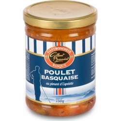 GASTRONOMIE BASQUE Plat cuisiné poulet basquaise 750g