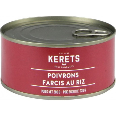 KERETS Plat cuisiné poivrons farcis au riz 230g net égoutté