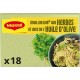 MAGGI Bouillon kub aux herbes et à l'huile d'olive 18 cubes