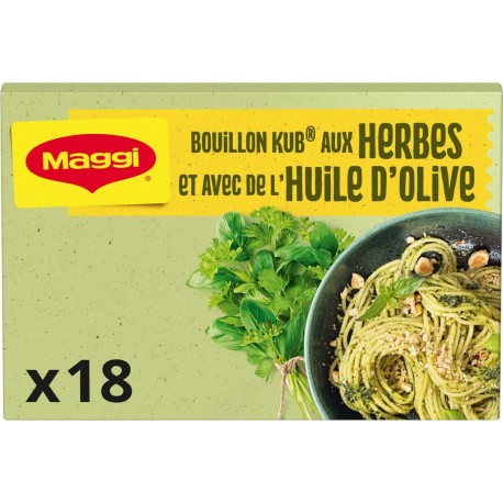 MAGGI Bouillon kub aux herbes et à l'huile d'olive 18 cubes