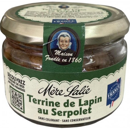 MERE LALIE Terrine de lapin au serpolet 180g