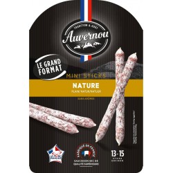 AUVERNOU Mini sticks nature pur porc 150g